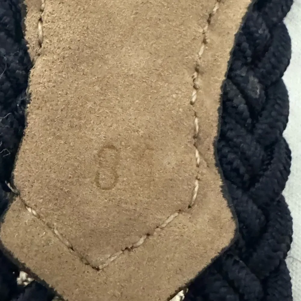 Vintage NAPOLEON Alligator Leather Woven Blend Made In Italy Belt 32